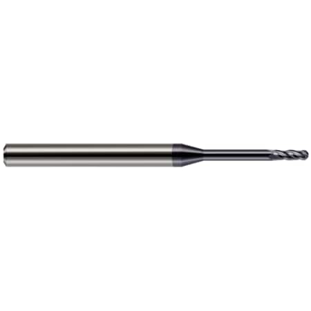 Harvey Tool Miniature End Mill - 4 Flute - Ball, 0.0300" 76830-C3